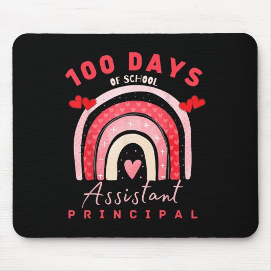 Valentijn 100 dagen van School Instant Principal F Muismat (Voorkant)