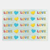 Valentijn 3D mengen en aanpassen Inpakpapier Vel (Voorkant 2)