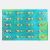 Valentijn 3D mengen en aanpassen Inpakpapier Vel (Voorkant)