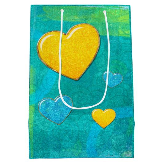 Valentijn 3D mengen en aanpassen Medium Cadeauzakje (Achterkant)