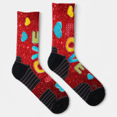 Valentijn 3D-mix en matchen 2 Sokken (Rechts)