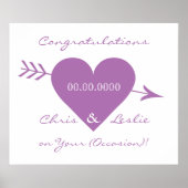 Valentijn Aangepaste bruiloft/poster verjaard Poster (Voorkant)