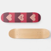 Valentijn Aangepaste monogram skateboards (Horizontaal)