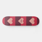 Valentijn Aangepaste monogram skateboards (Horizontaal)