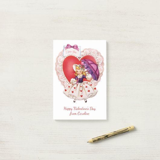  Valentijn aangepaste tekst Post-It notities Post-it® Notes (Op bureau)