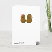 Valentijn Aardappel Gepersonaliseerd Feestdagen Kaart (Achterkant)