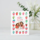 Valentijn | Aardbei | BRIEFKAART (Staand voorkant)