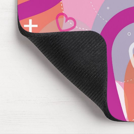 Valentijn Abstract Mousepad Muismat (Hoek)