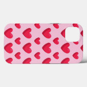 Valentijn achtergrond met hartliefde Case-Mate iPhone case (Achterkant (horizontaal))