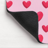 Valentijn achtergrond met hartliefde muismat (Hoek)