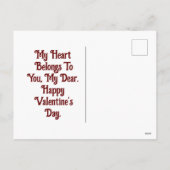 Valentijn Angel Holiday Briefkaart (Achterkant)