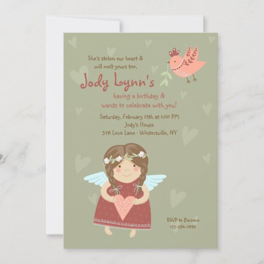 Valentijn Angel Uitnodiging (Voorkant)