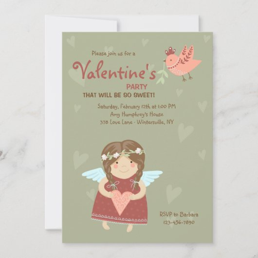 Valentijn Angel Uitnodiging (Voorkant)