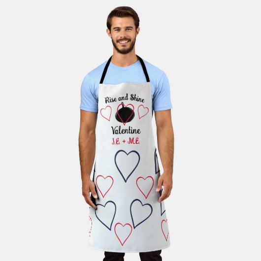 Valentijn Apron voor de  Lover Schort (Gedragen)
