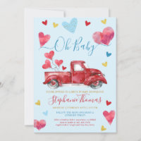 Valentijn Baby shower met hart rijden