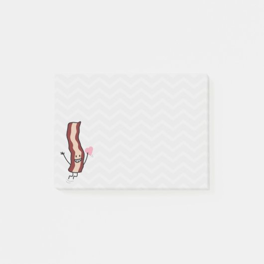 Valentijn Bacon Post-it® Notes (Voorkant)