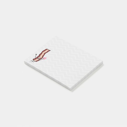 Valentijn Bacon Post-it® Notes (Schuin)