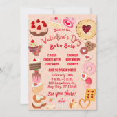 Valentijn Bake Sale Flyer, Valentijn School Bake Kaart (Voorkant)