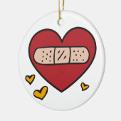 Valentijn Band Aid Keramisch Ornament (Links)