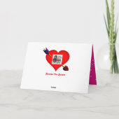 Valentijn - Bassets op Funny Valentijnsdag Kaart (Achterkant)