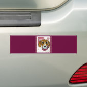 VALENTIJN BEAGLE BUMPERSTICKER (Op auto)