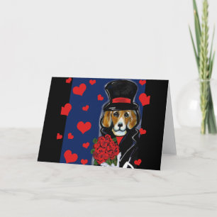 VALENTIJN BEAGLE FEESTDAGEN KAART