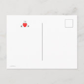 Valentijn Beer met een hart Briefkaart (Achterkant)