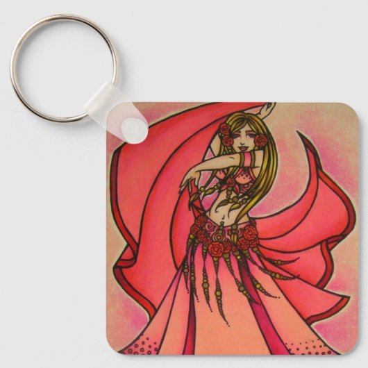 Valentijn Belly Dancer Sleutelhanger (Voorkant)