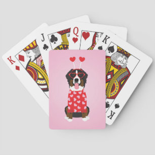 Valentijn Berner Berghond Pokerkaarten