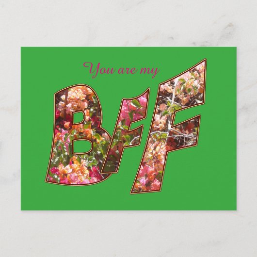 Valentijn BFF Vriendschap Briefkaart (Voorkant)