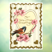 Valentijn Bird Window Cling Raamsticker (Vel 3)
