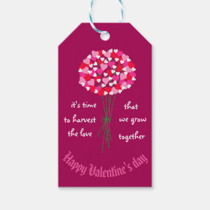 Valentijn Boeket van Love Flowers Cadeaulabel