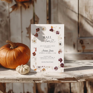 Valentijn Boho Herfst Bruiloftsshower Bloemboog Kaart