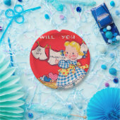 Valentijn bord van Cute retro party (Feest)