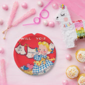 Valentijn bord van Cute retro party (Feest)