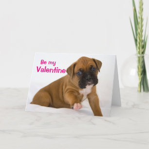 Valentijn Boxer Puppy Kaart