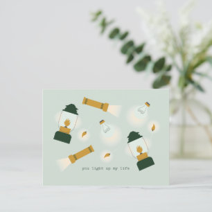 Valentijn Briefkaart van bloemen en regenbogen