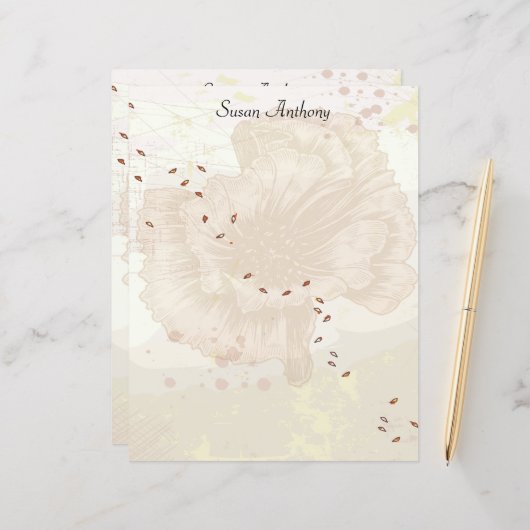 Valentijn Briefpapier  (Voorkant / Achterkant in situ)