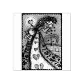 VALENTIJN BROKEN, VROUWENSTAMP RUBBERSTEMPEL (Afrduk)