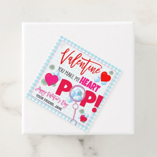 Valentijn Bubble Gift Label (In situ)