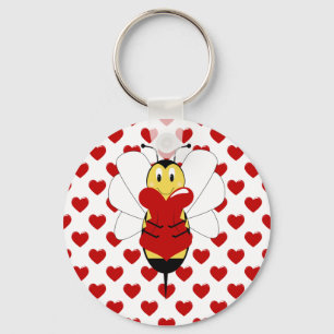 Valentijn Bumble Bee Sleutelhanger