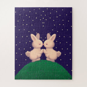 Valentijn Bunnies Legpuzzel