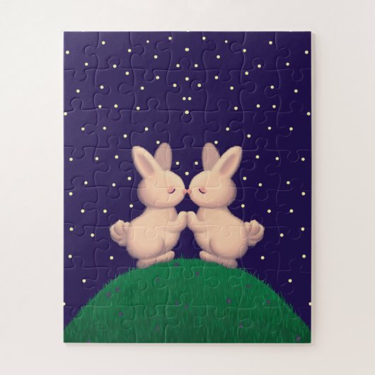 Valentijn Bunnies Legpuzzel (Verticaal)