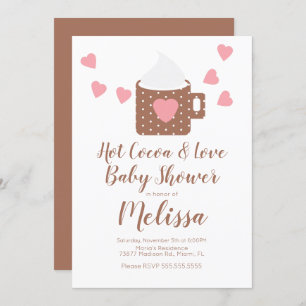 Valentijn Caca Campfire Mok Girl Baby shower Kaart