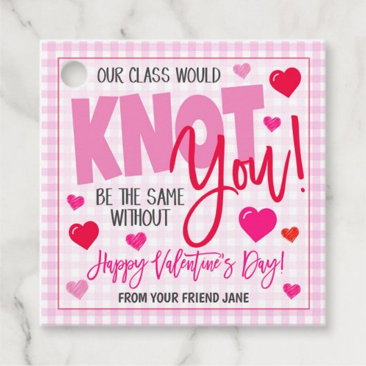 Valentijn CadeauLabels Bedankjes Labels (Voorkant)