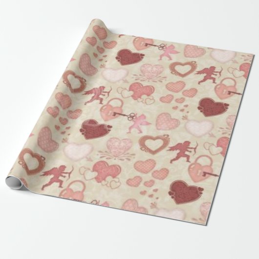 Valentijn Cadeaupapier (Uitgerold)