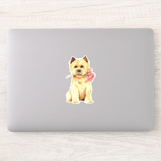 Valentijn Cairn Terrier Vinyl Sticker (Computer)