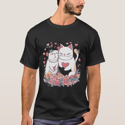 Valentijn Cat T-shirt (Voorkant)