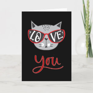 Valentijn Cat   VAN JOU Fijne Valentijnsdag Feestdagen Kaart