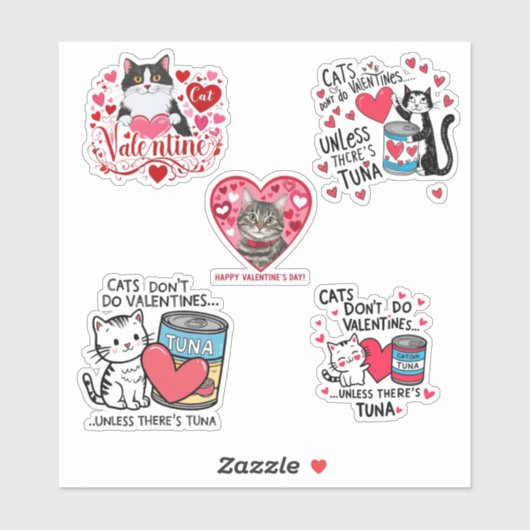 Valentijn Cats V1 Custom-Cut Vinyl Sticker (Vel)